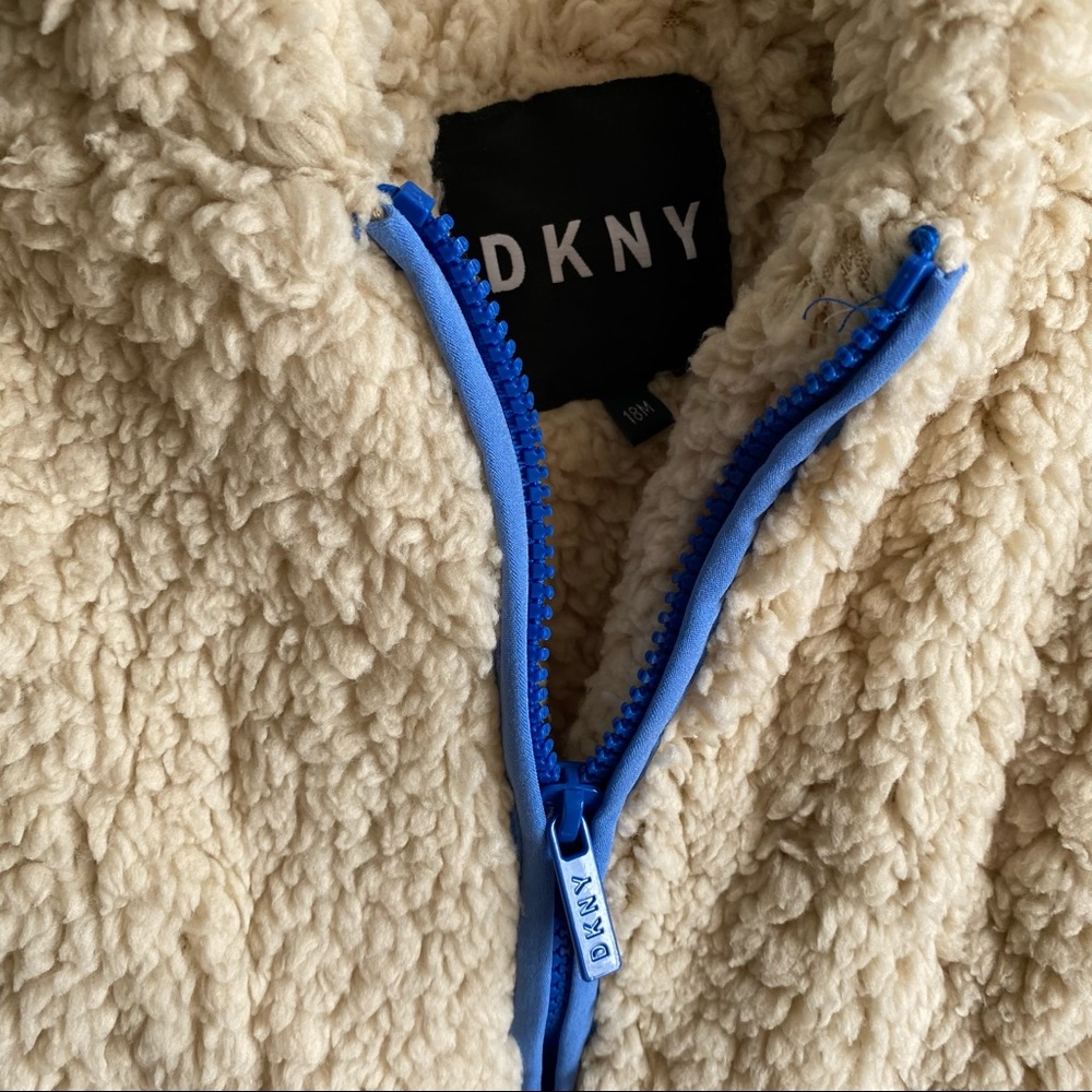 DKNY Baby Boy Shearling Sherpa Jacket 18M - Picture 2 of 9